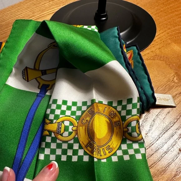 Celine Silk Scarf - Large - Picture 3 of 9